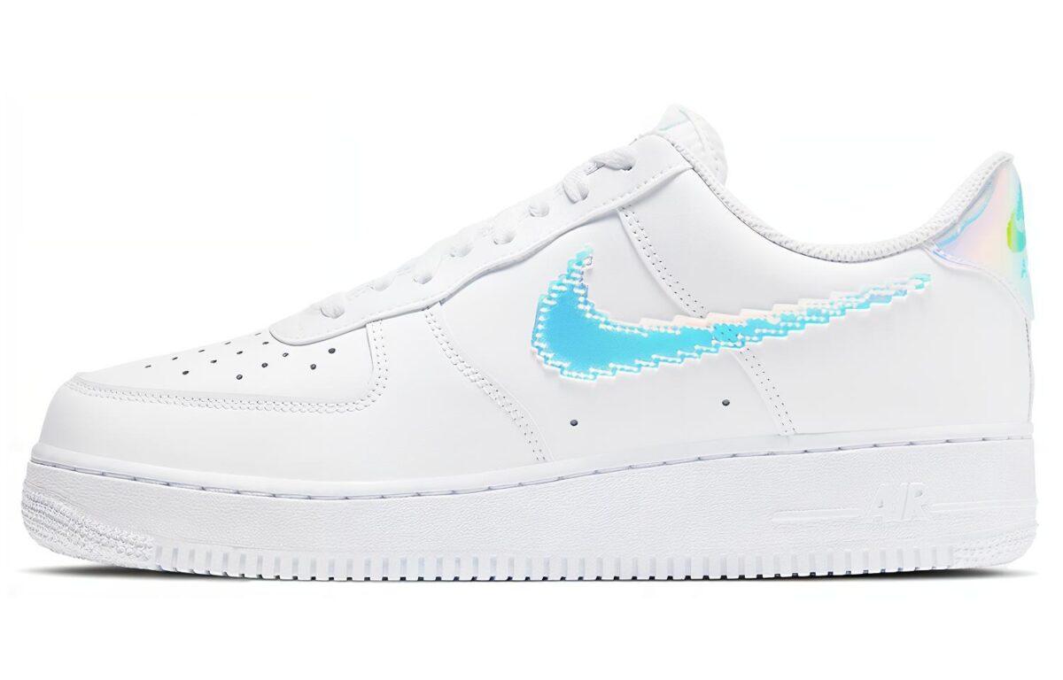 

Кеды унисекс Nike Air Force 1 Iridescent Pixel белые 44 EU, Белый, Air Force 1 Iridescent Pixel