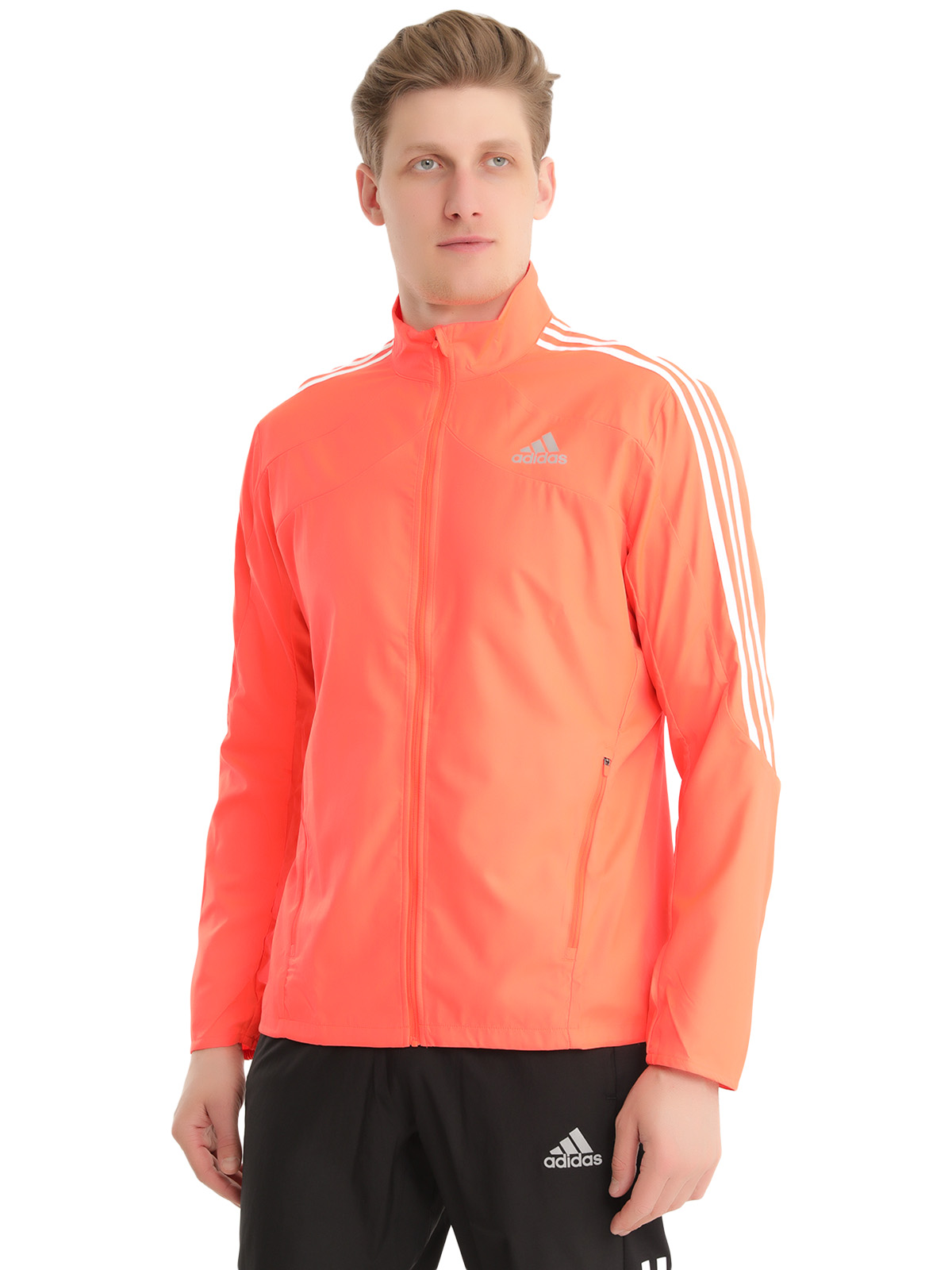 фото Спортивная ветровка мужская adidas h34546 оранжевая 48; 50