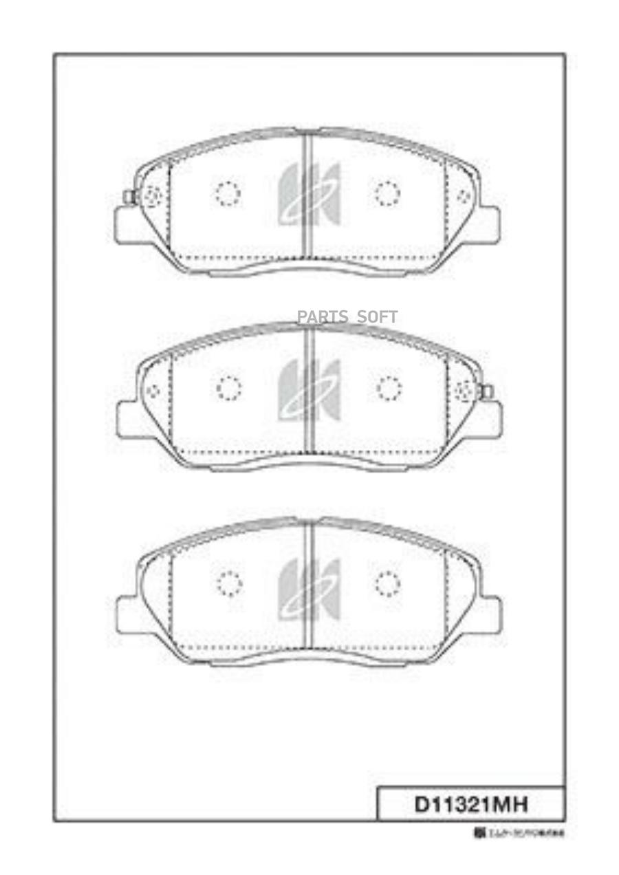 

Тормозные колодки Kashiyama передние D11321MH