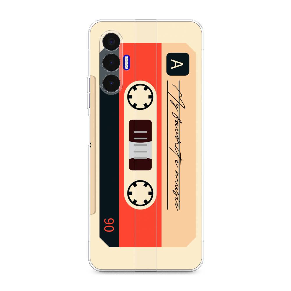 

Чехол для Tecno Pova 3 "Бежевая кассета", Черный;красный;бежевый, 301550-6