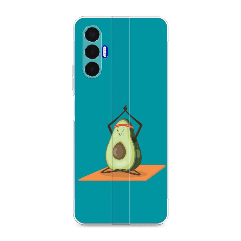 

Чехол для Tecno Pova 3 "Расслабься с авокадо", Голубой, 301550-6