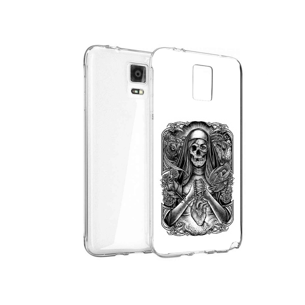 

Чехол MyPads Tocco для Samsung Galaxy Note 4 скелет с сердцем, Прозрачный, Tocco