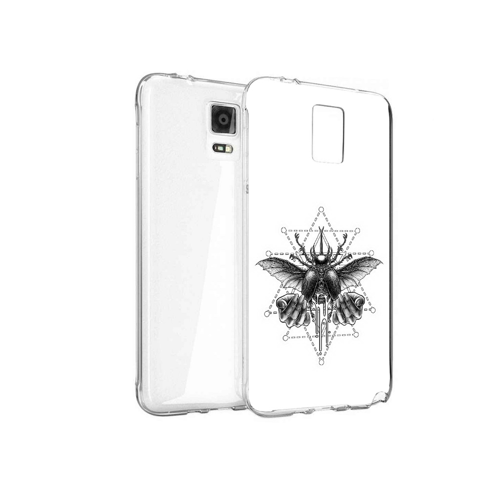 

Чехол MyPads Tocco для Samsung Galaxy Note 4 скарабей, Прозрачный, Tocco