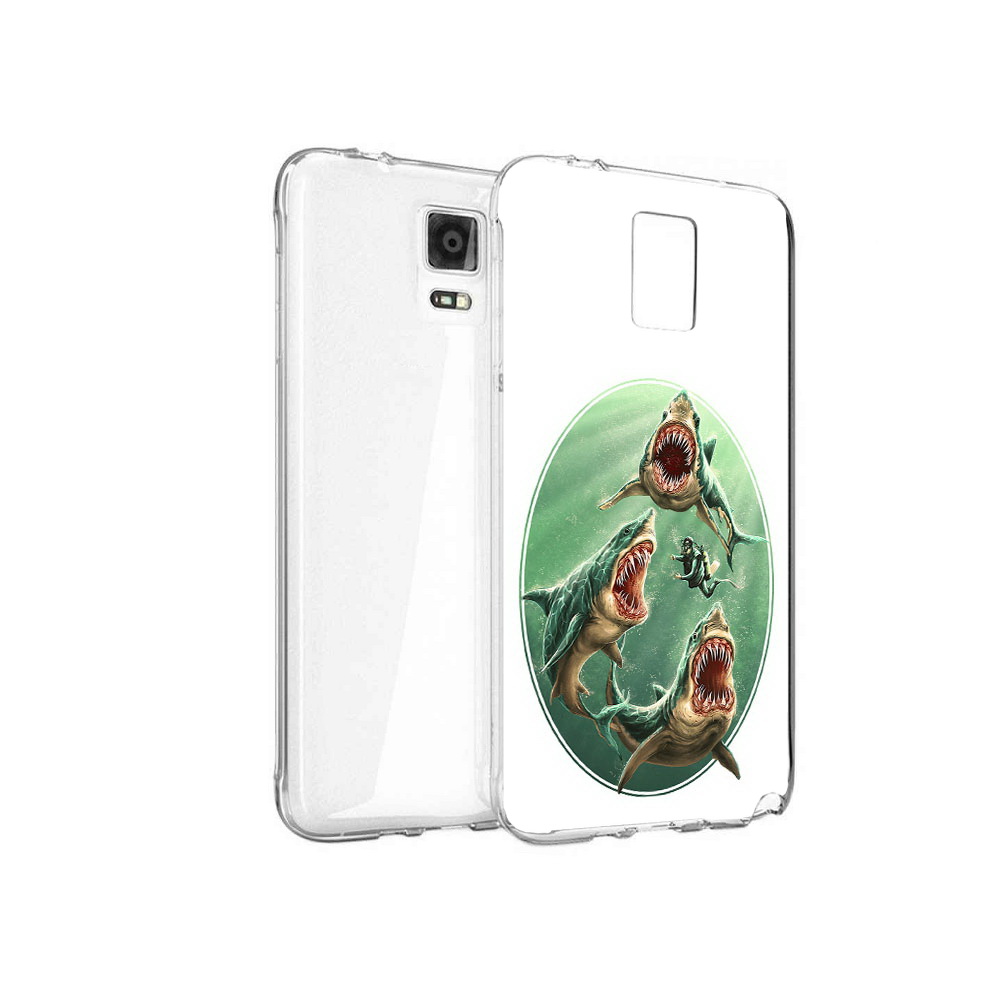 

Чехол MyPads Tocco для Samsung Galaxy Note 4 синяя бездна, Прозрачный, Tocco