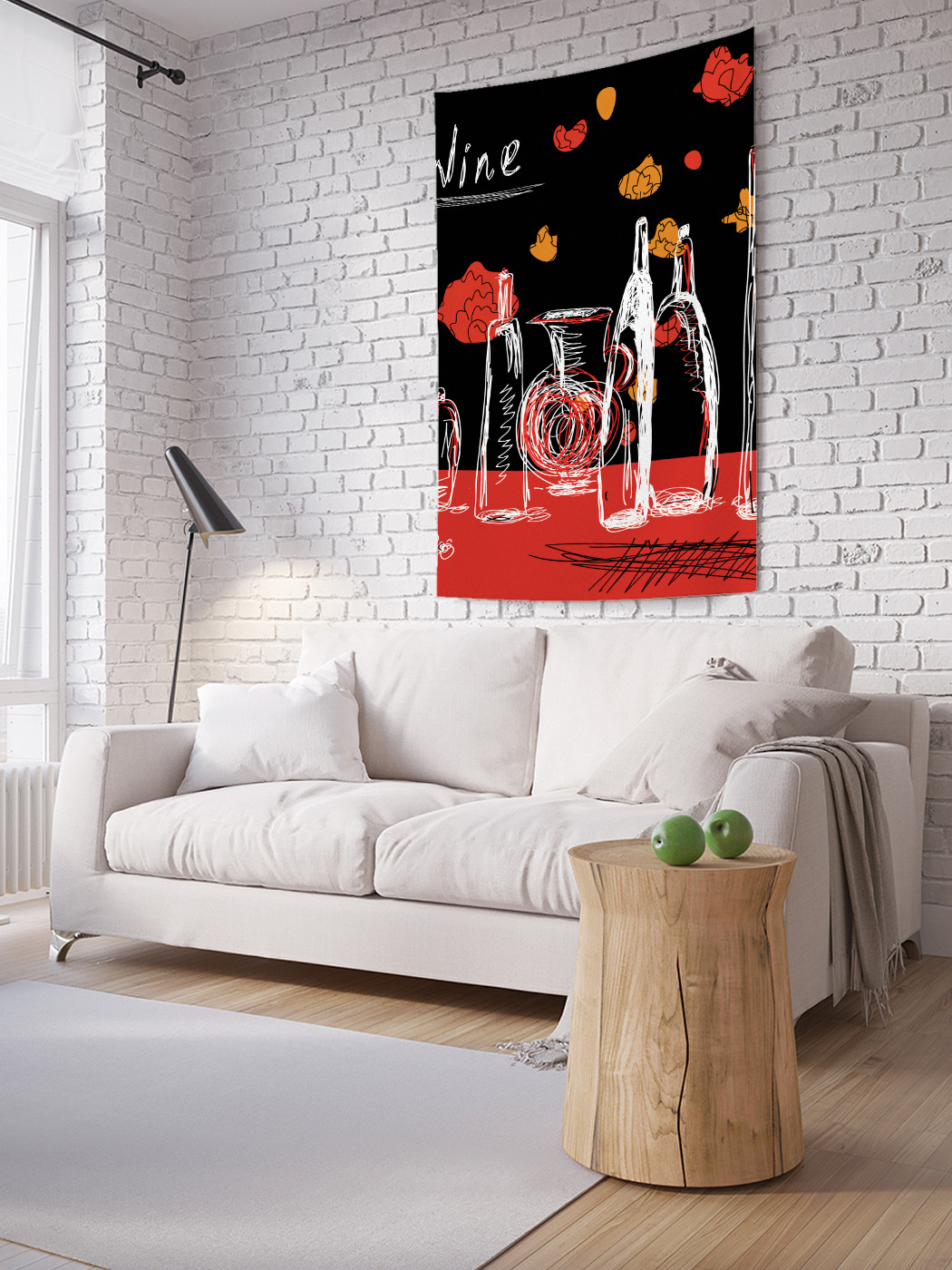 

Вертикальное фотопанно на стену JoyArty Бутылки для вина 150x200 см, Бутылки для вина