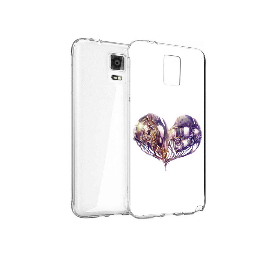

Чехол MyPads Tocco для Samsung Galaxy Note 4 сердце абстракция, Прозрачный, Tocco