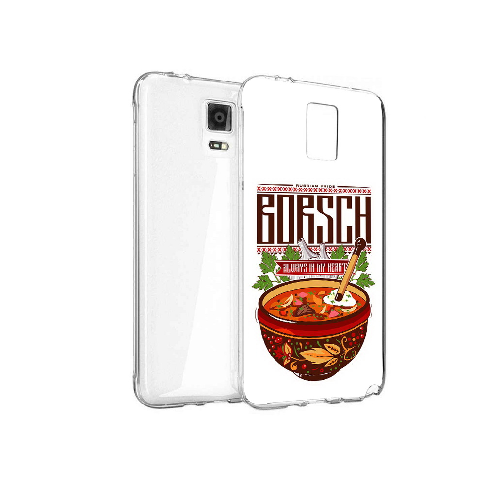 Чехол MyPads Tocco для Samsung Galaxy Note 4 русский борщ