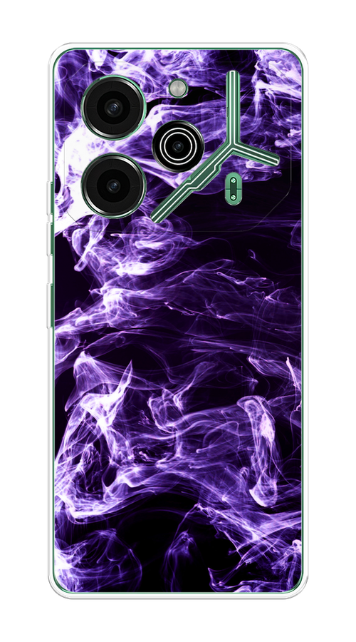 

Чехол на Tecno Pova 6 Pro 5G "Фиолетовый дым", Фиолетовый;белый;черный, 305250-1