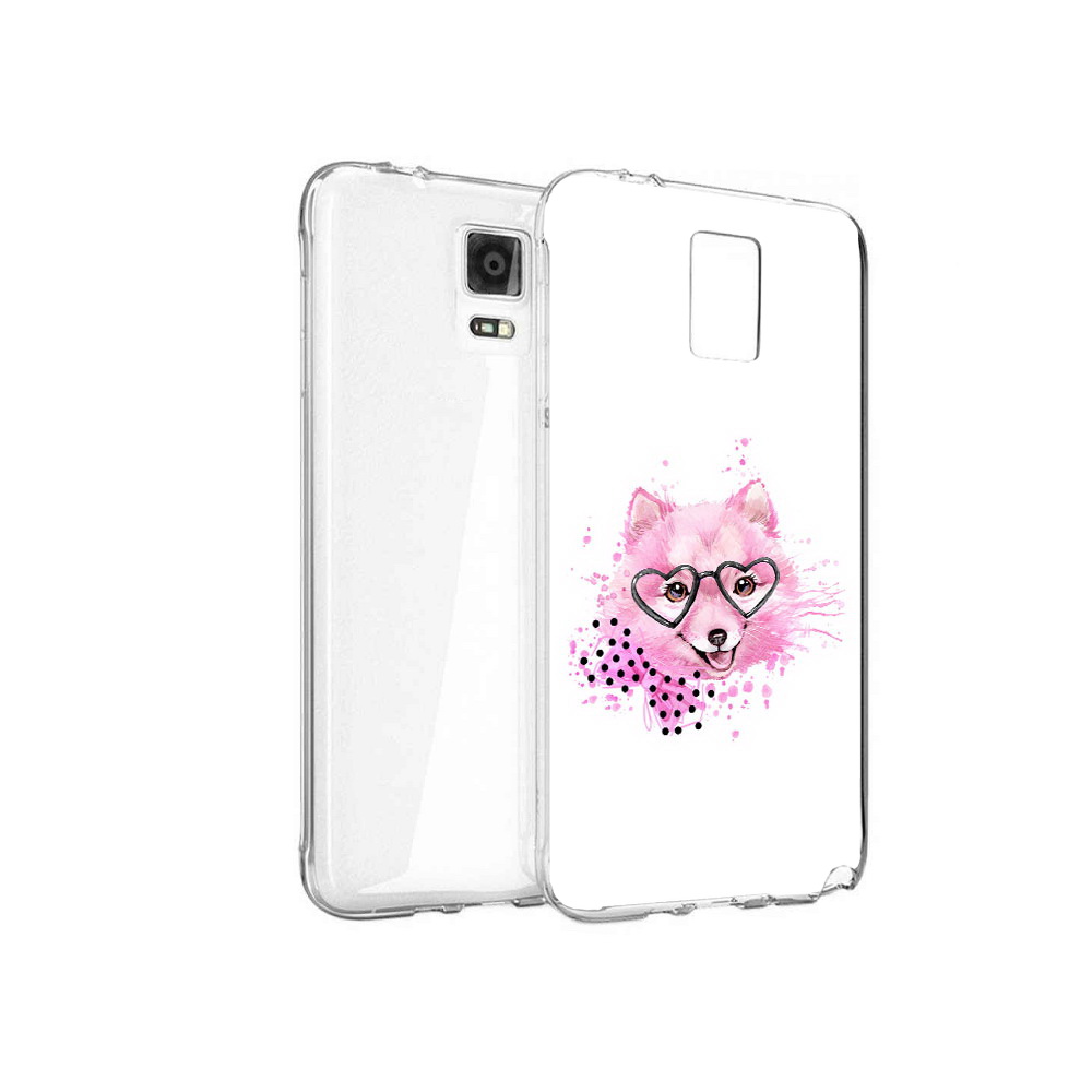 

Чехол MyPads Tocco для Samsung Galaxy Note 4 розовый волченок, Прозрачный, Tocco