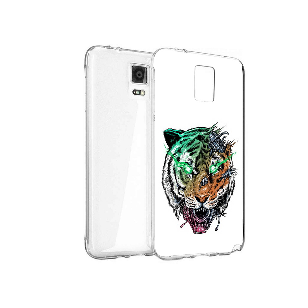 

Чехол MyPads Tocco для Samsung Galaxy Note 4 робо-тигр, Прозрачный, Tocco