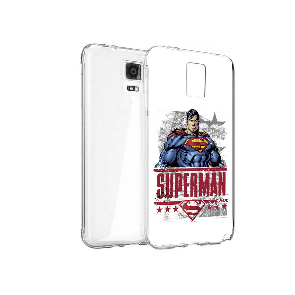 

Чехол MyPads Tocco для Samsung Galaxy Note 4 рисунок супермен, Прозрачный, Tocco