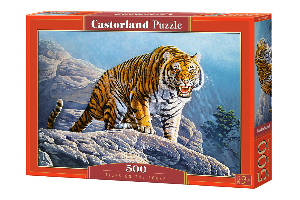 

Пазлы Тигр на скалах, 500 элементов Castorland