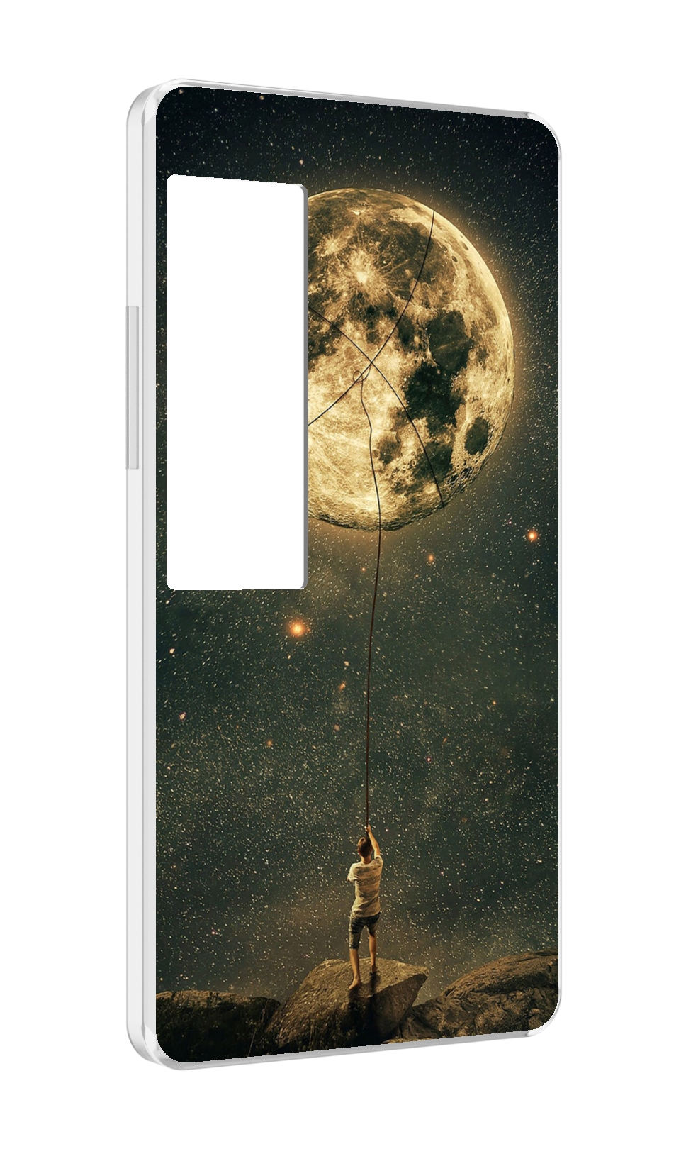 

Чехол MyPads Луна-светит для Meizu Pro 7 Plus, Прозрачный, Tocco