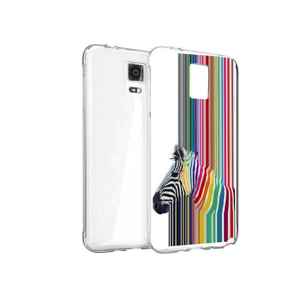 

Чехол MyPads Tocco для Samsung Galaxy Note 4 радужная зебра, Прозрачный, Tocco