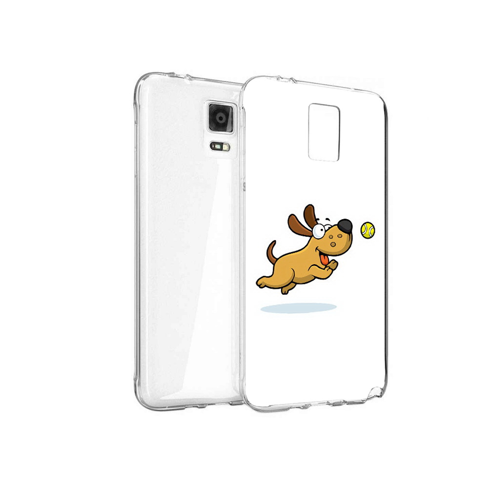 

Чехол MyPads Tocco для Samsung Galaxy Note 4 пёсик, Прозрачный, Tocco