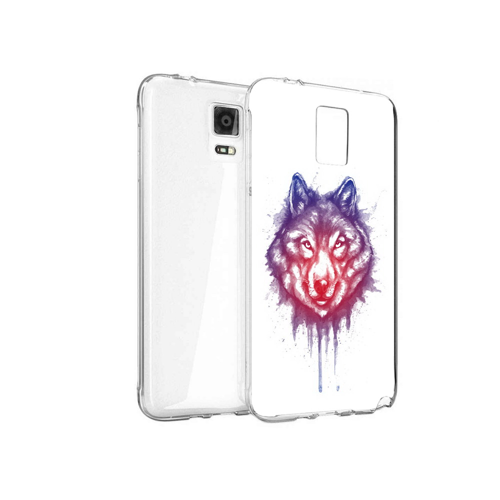

Чехол MyPads Tocco для Samsung Galaxy Note 4 пушистый волк, Прозрачный, Tocco