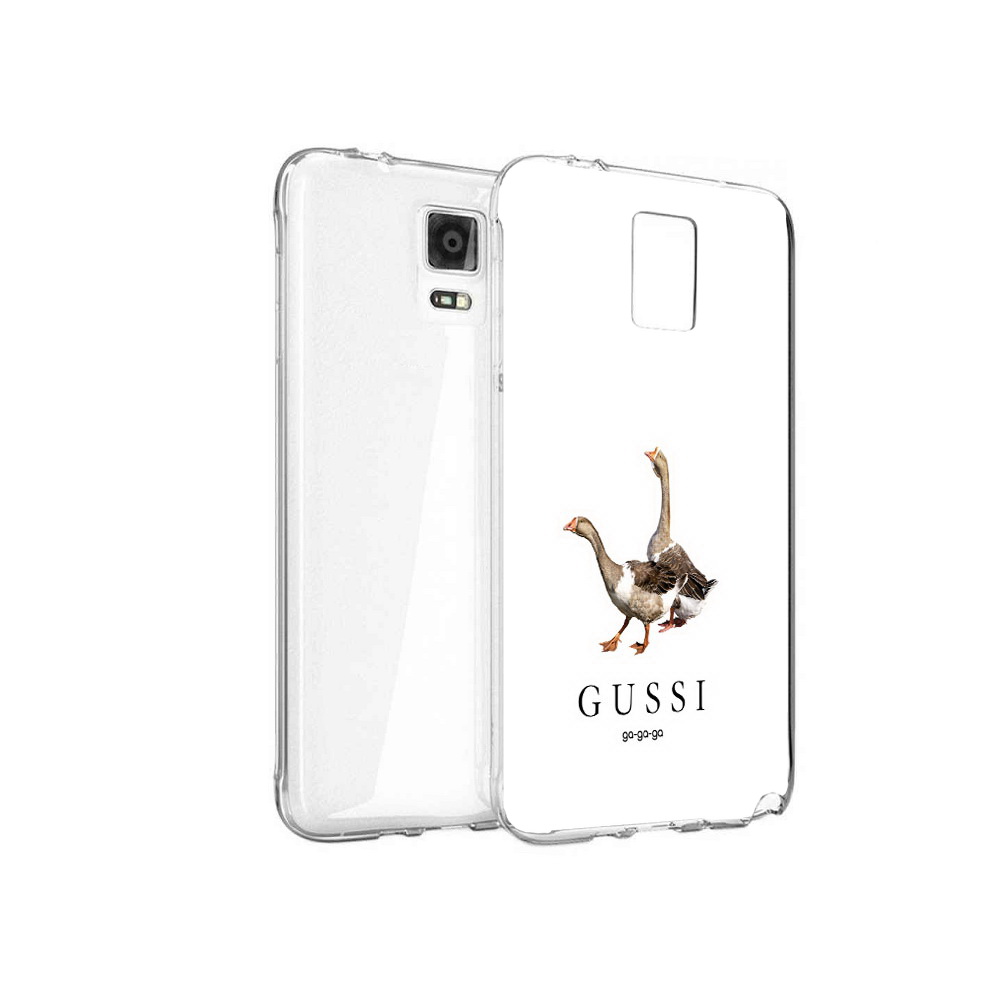 

Чехол MyPads Tocco для Samsung Galaxy Note 4 Гусси бренд, Прозрачный, Tocco