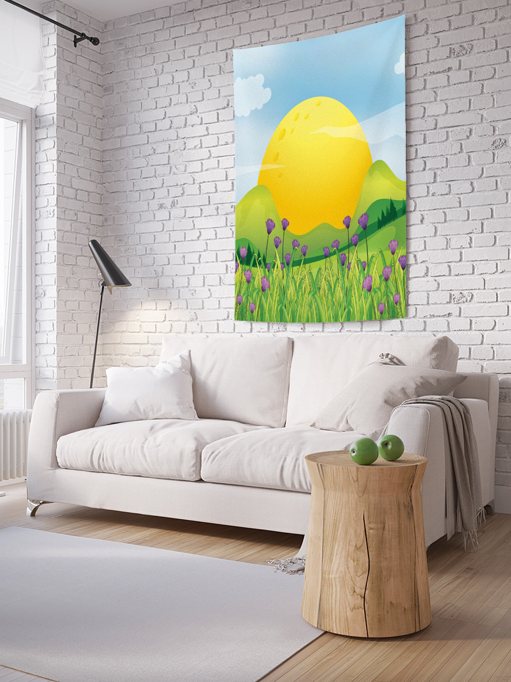 

Вертикальное фотопанно на стену JoyArty Солнце в горах 150x200 см, Солнце в горах