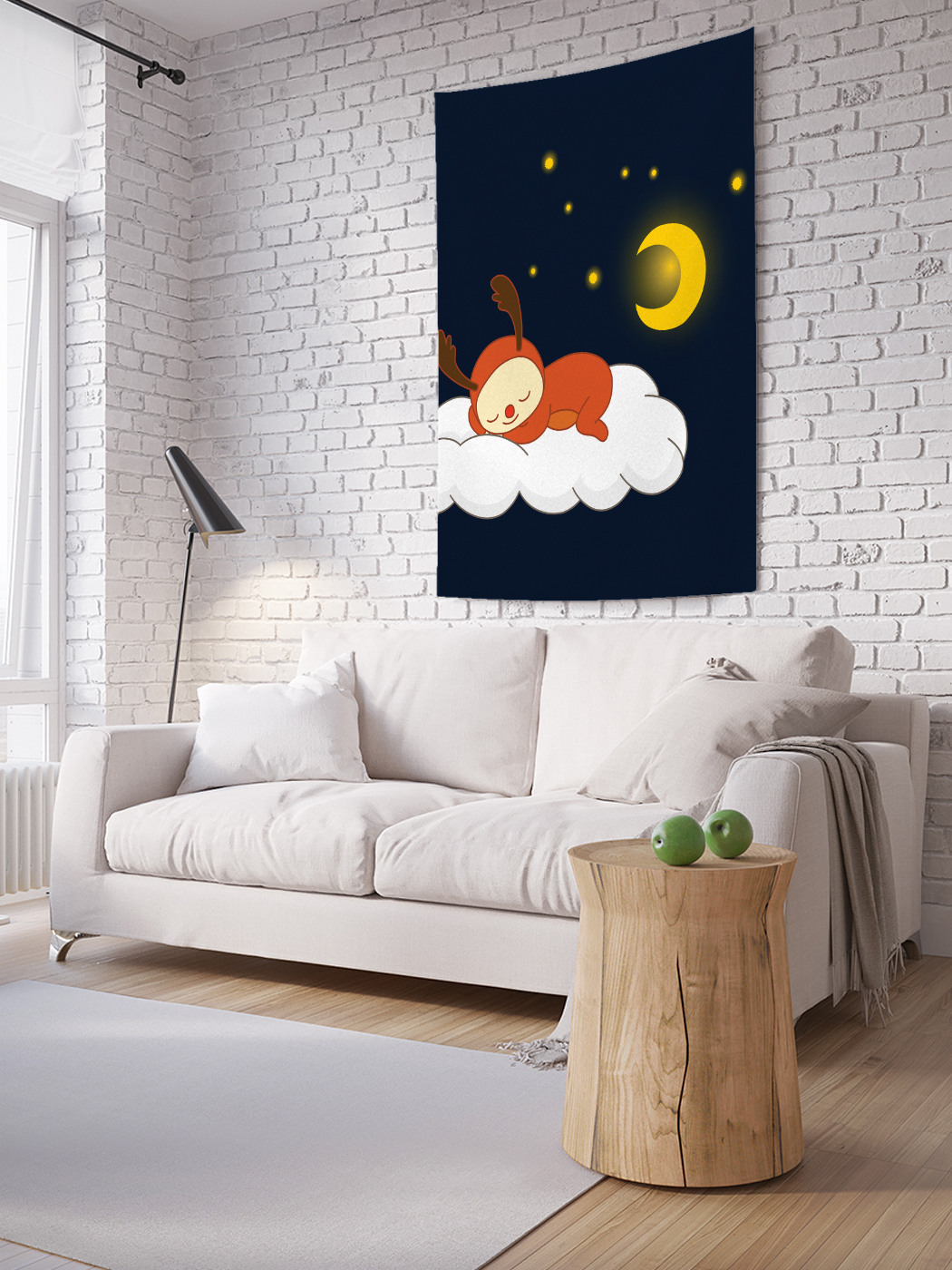 

Вертикальное фотопанно на стену JoyArty Сон на тучке 150x200 см, Сон на тучке