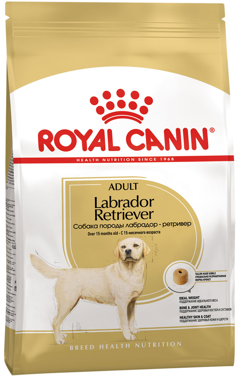 фото Сухой корм для собак royal canin adult labrador retriever, рис, птица, свинина, 12кг