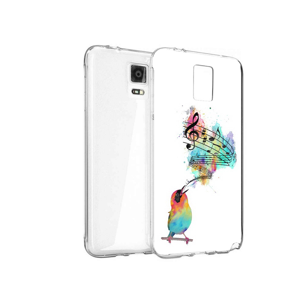 

Чехол MyPads Tocco для Samsung Galaxy Note 4 певчая птичка, Прозрачный, Tocco