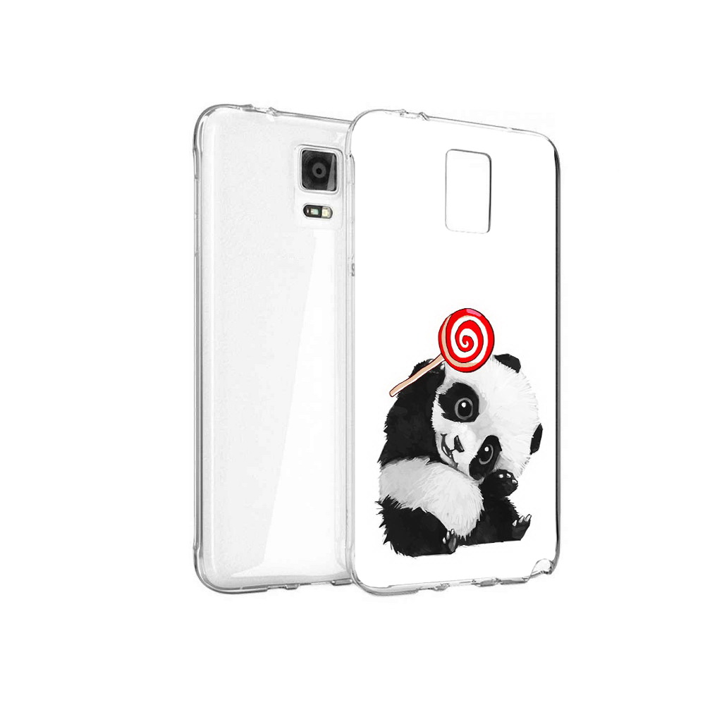 

Чехол MyPads Tocco для Samsung Galaxy Note 4 панда с леденцом, Прозрачный, Tocco