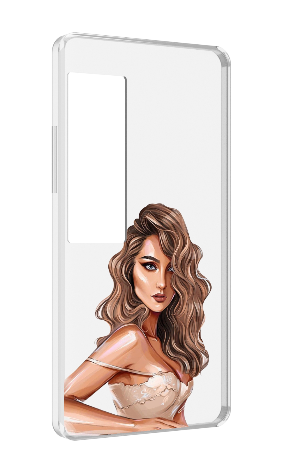 

Чехол MyPads Кудрявая-девушка женский для Meizu Pro 7 Plus, Прозрачный, Tocco