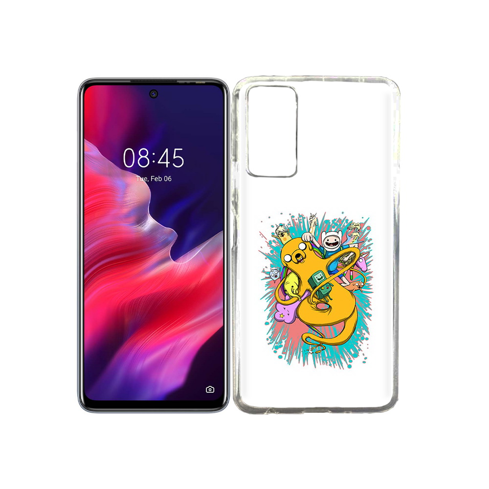 

Чехол MyPads Tocco для Tecno Pova 2 время приключений рисунок, Прозрачный, Tocco