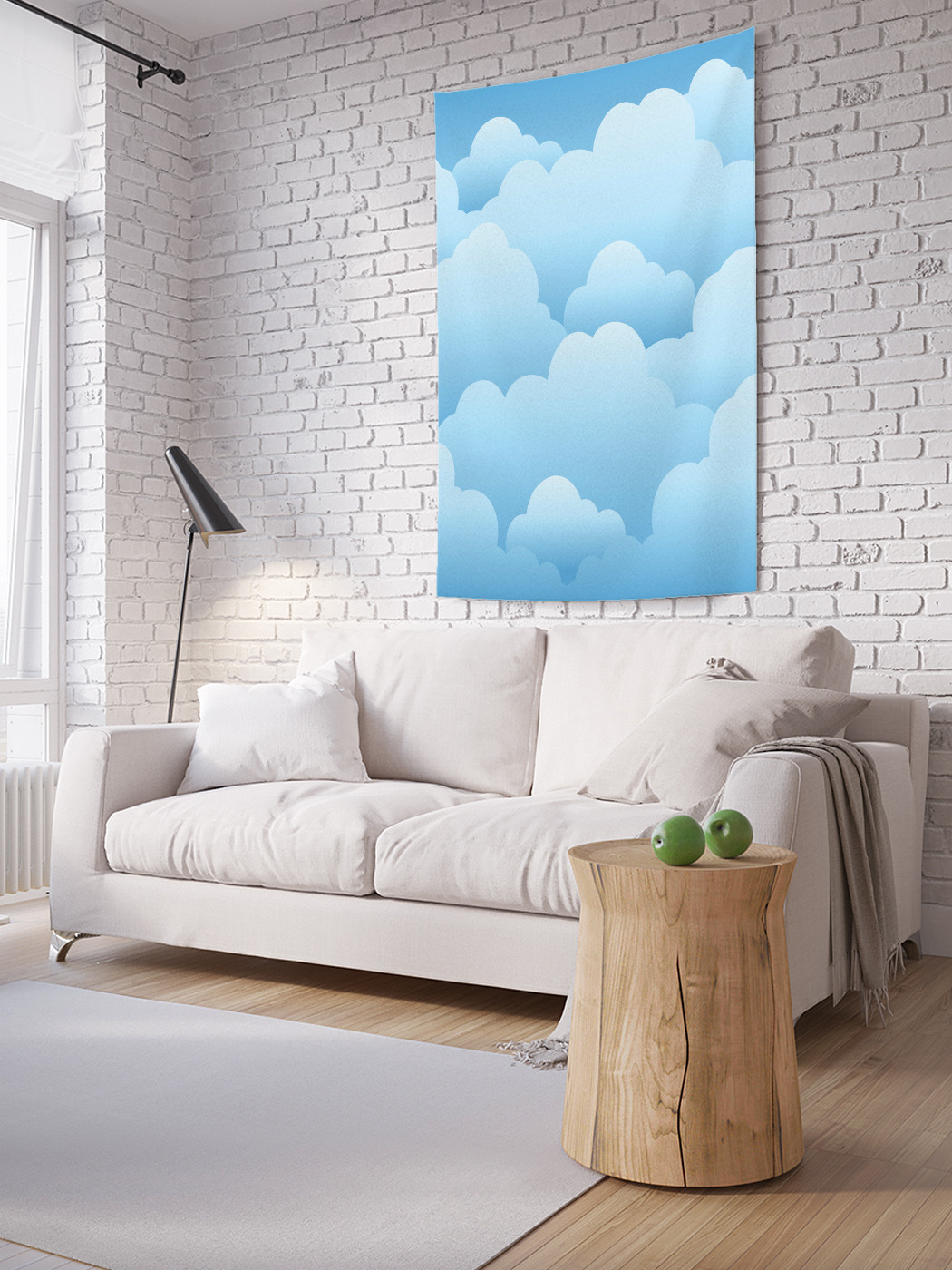 

Вертикальное фотопанно на стену JoyArty Облачное небо 150x200 см, Облачное небо