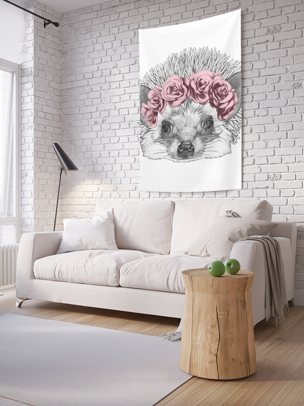 

Вертикальное фотопанно на стену JoyArty Молодой ежик 150x200 см, Молодой ежик