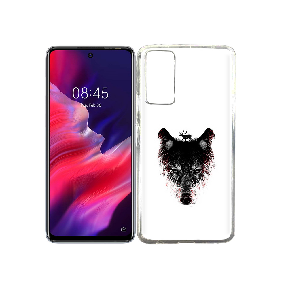 

Чехол MyPads Tocco для Tecno Pova 2 волк в траве, Прозрачный, Tocco