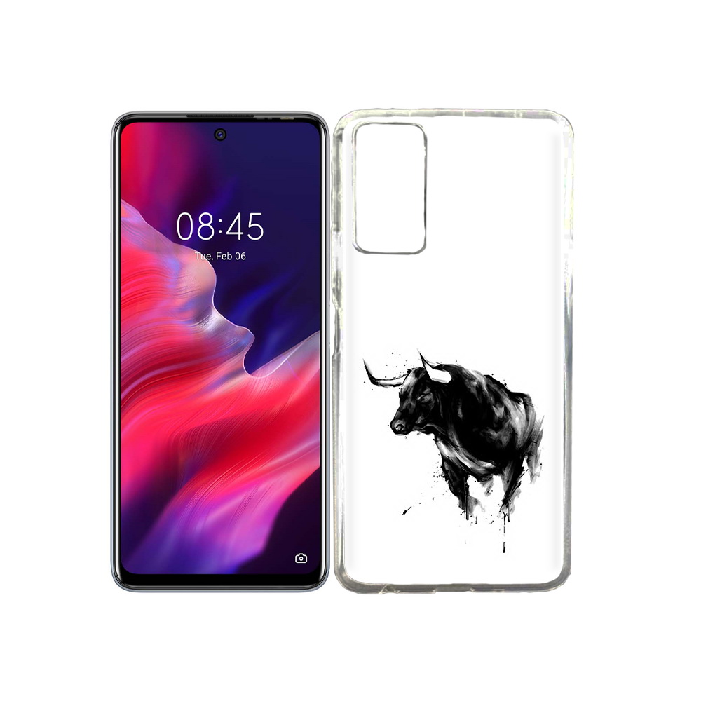

Чехол MyPads Tocco для Tecno Pova 2 бык, Прозрачный, Tocco