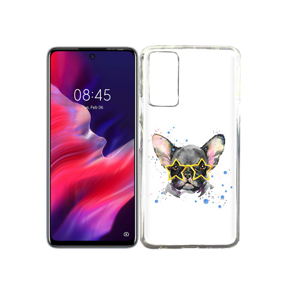 

Чехол MyPads Tocco для Tecno Pova 2 буля в очках, Прозрачный, Tocco