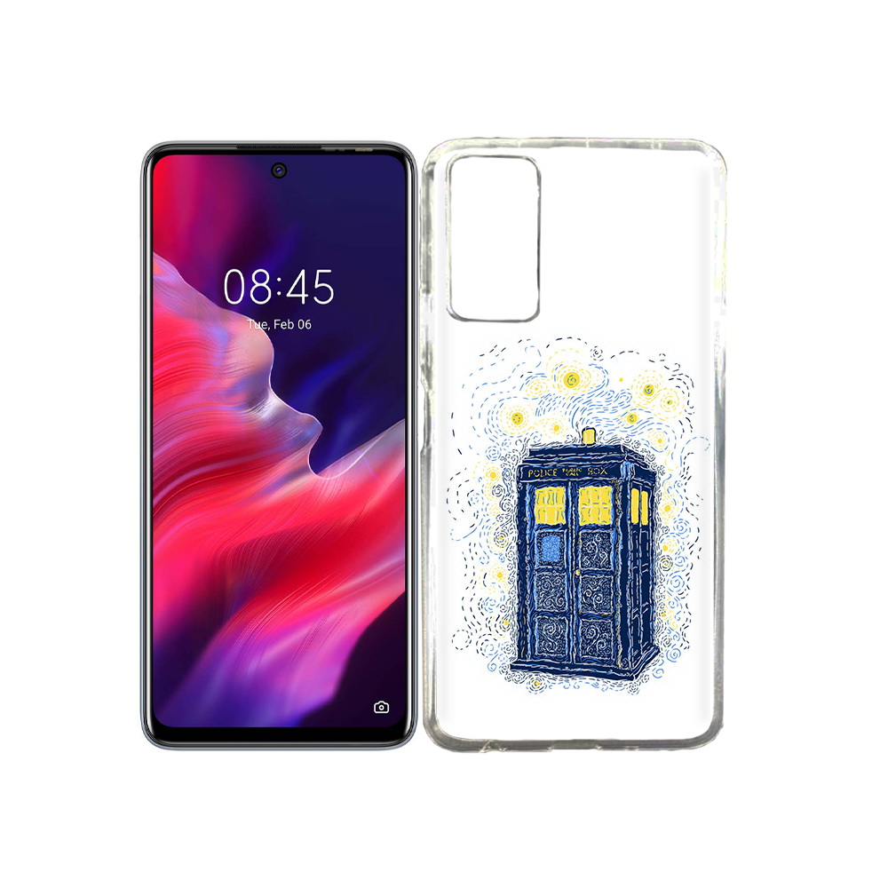 

Чехол MyPads Tocco для Tecno Pova 2 будка рисунок, Прозрачный, Tocco