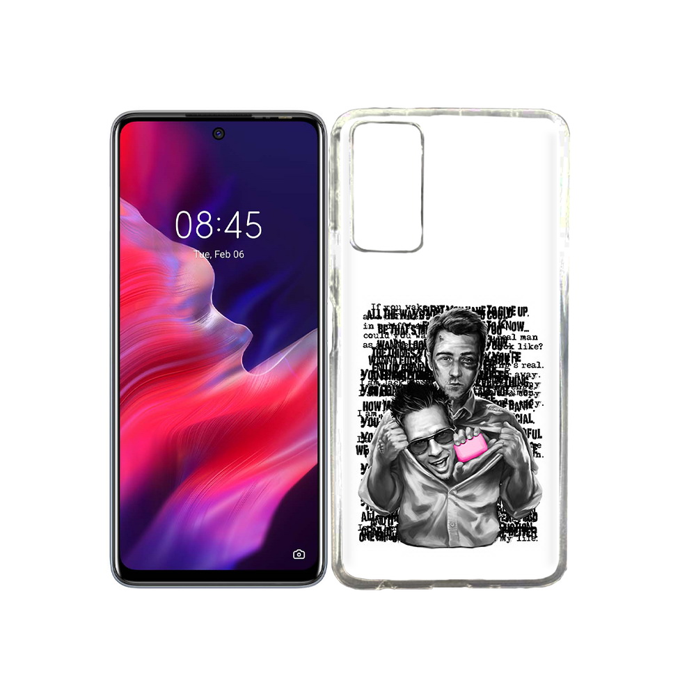 

Чехол MyPads Tocco для Tecno Pova 2 бойцовский клуб, Прозрачный, Tocco