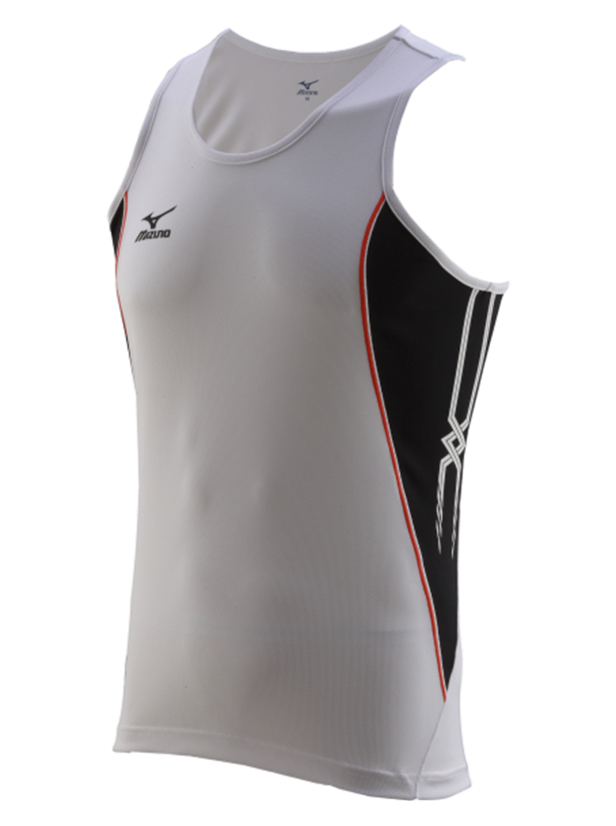 

Майка мужская Mizuno 52HM201 белая S, Белый, 52HM201