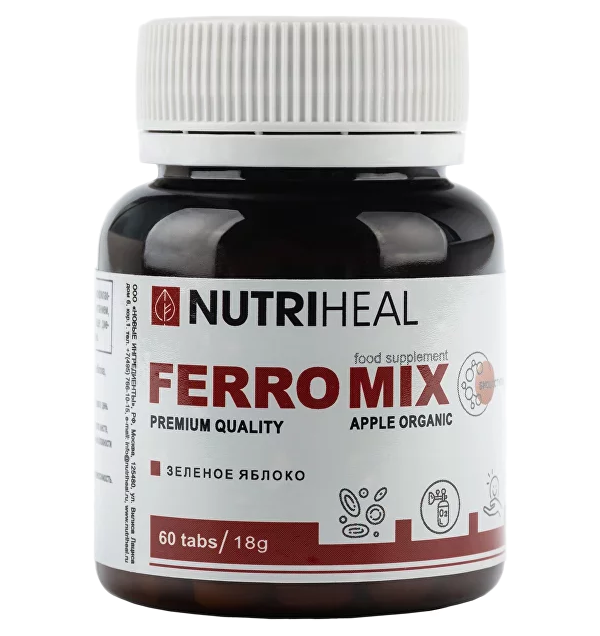 фото Nutriheal ferro mix apple organic органическое железо, таблетки 60 шт.