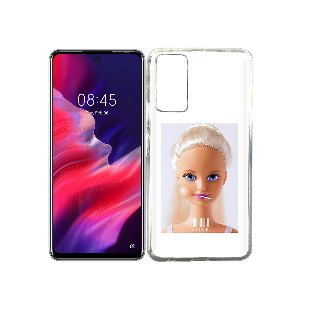 

Чехол MyPads Tocco для Tecno Pova 2 барби, Прозрачный, Tocco