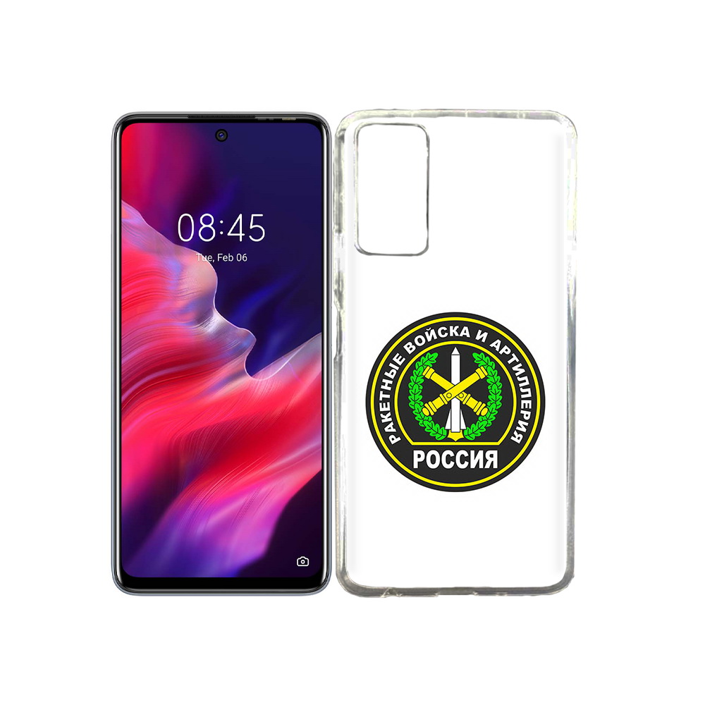 

Чехол MyPads Tocco для Tecno Pova 2 артиллерия, Прозрачный, Tocco
