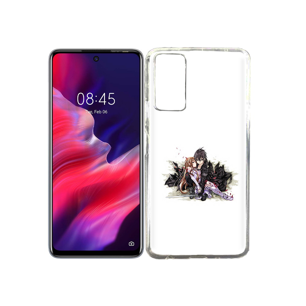 

Чехол MyPads Tocco для Tecno Pova 2 аниме асуна, Прозрачный, Tocco