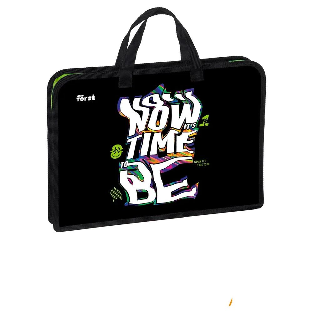 Папка с ручками 1 отделение, А4 Forst Be the 1st, 340*245*40мм, пластик, на молнии