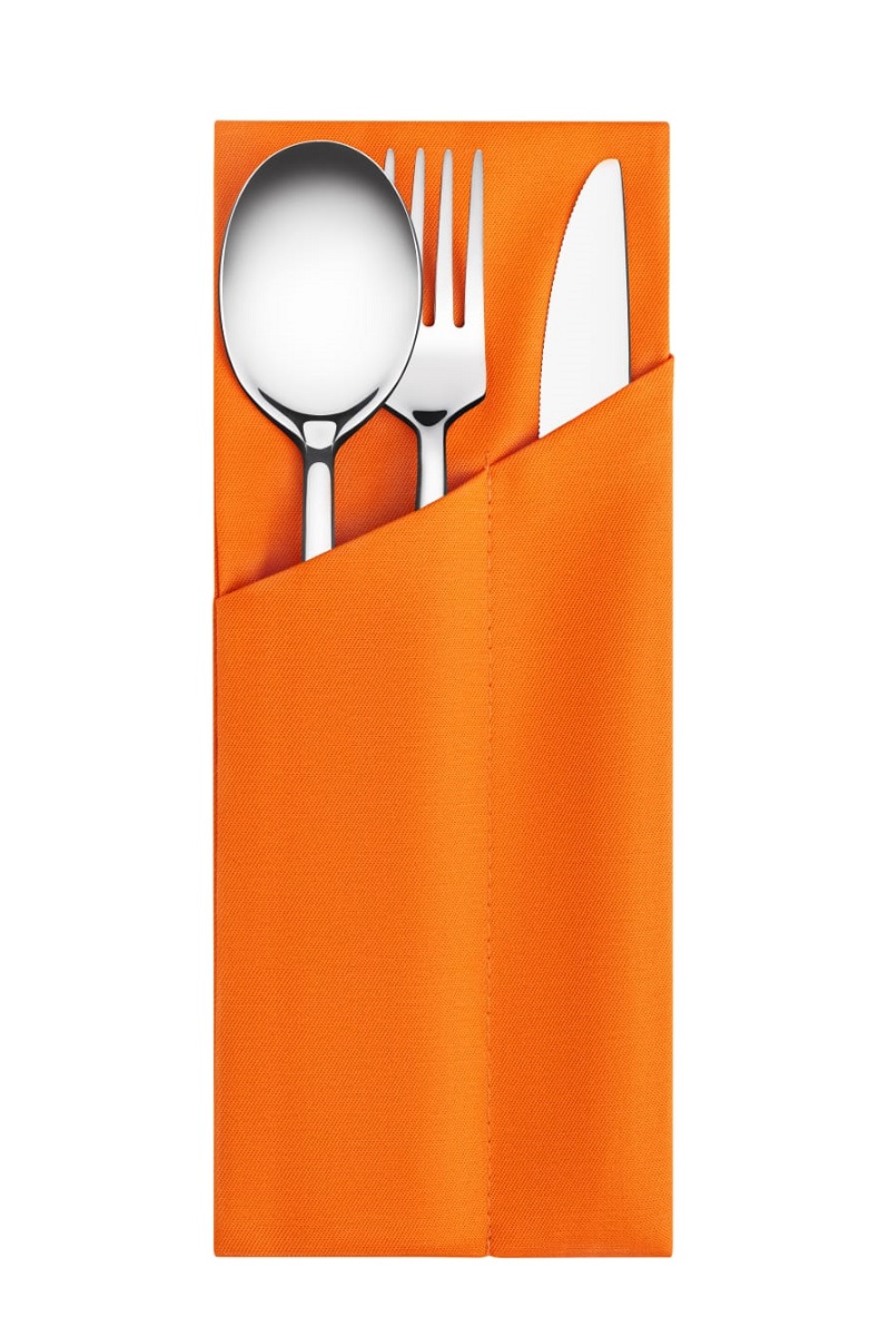 Конверт для столовых приборов КУВЕРТ грета оранжевый