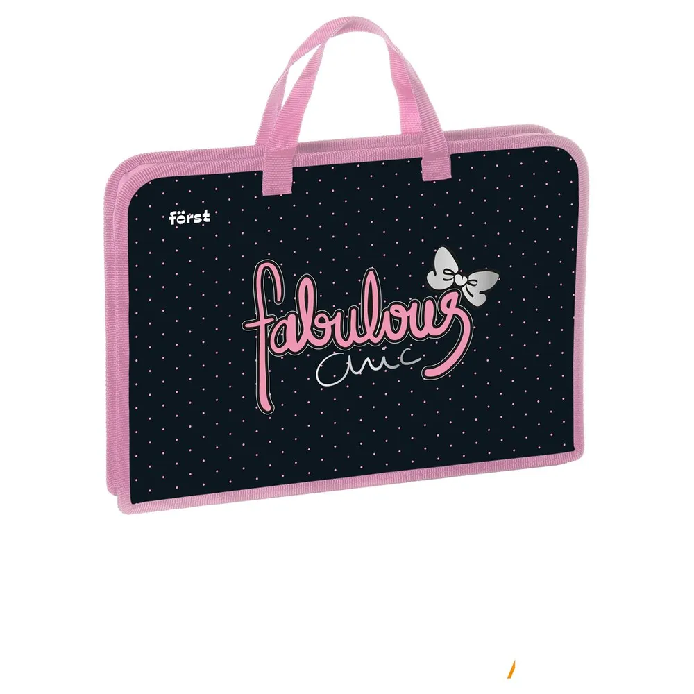 Папка с ручками 1 отделение, А4 Forst Royal style, 340*245*40мм, пластик, на молнии