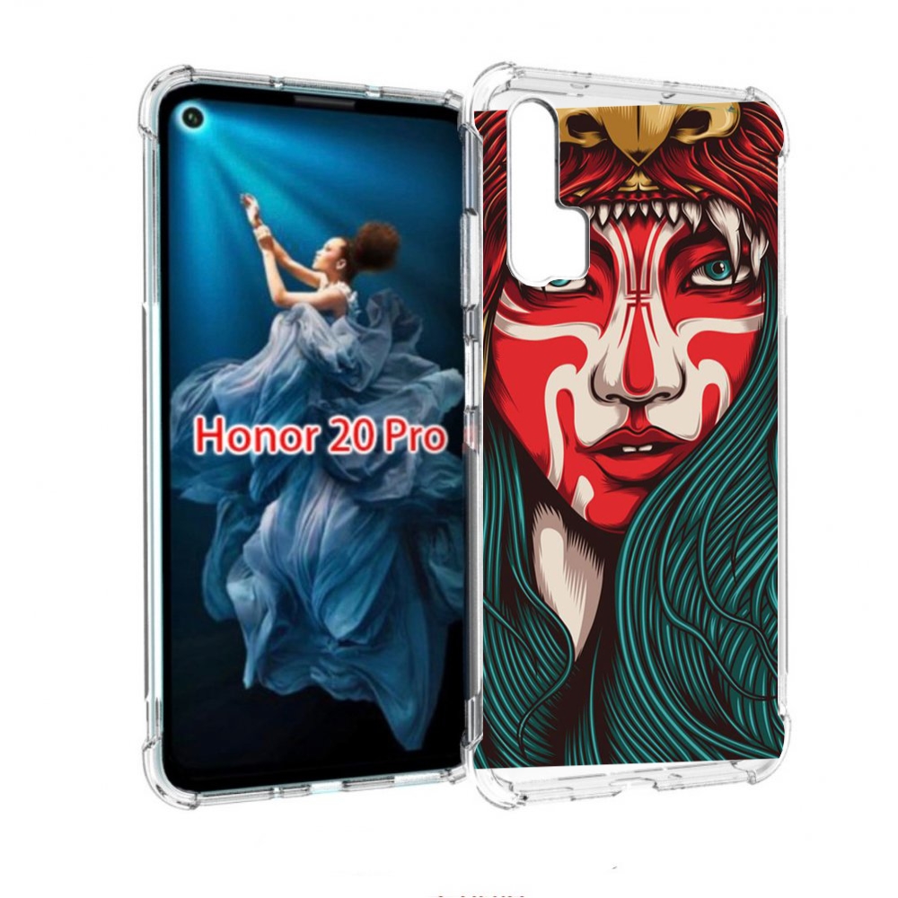 

Чехол бампер MyPads девушка-в-маскировке для Honor 20 Pro против, Прозрачный, Tocco