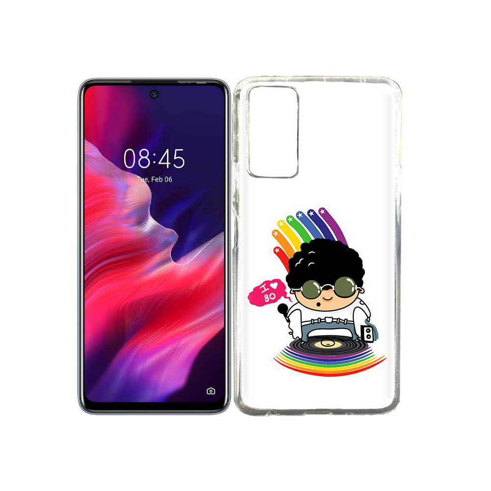 

Чехол MyPads Tocco для Tecno Pova 2 Я люблю 80-е, Прозрачный, Tocco