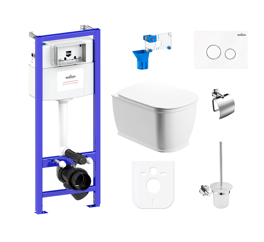 

Комплект 9 в 1 Lavinia Boho Bell Pro Rimless 97010011, премиум со стеклянной клавишей