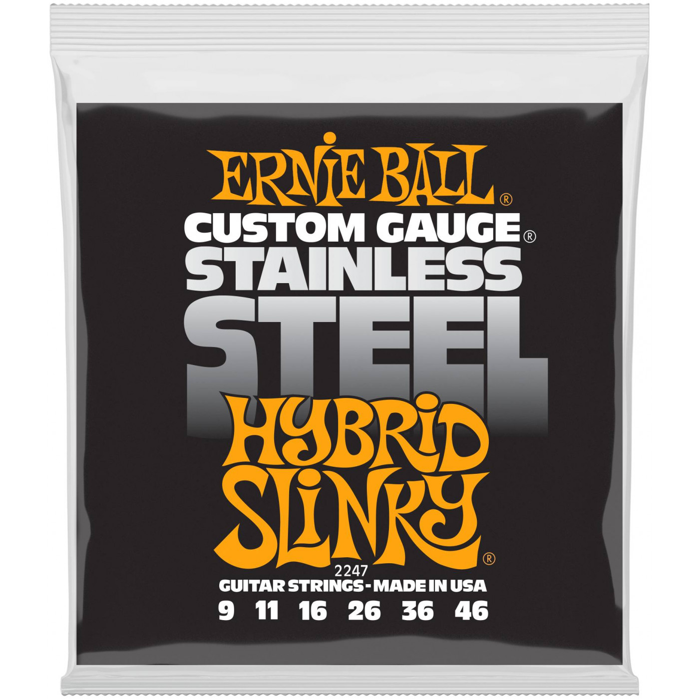 

Ernie Ball 2247 Stainless steel - Струны для электрогитары (9-11-16-26-36-46)