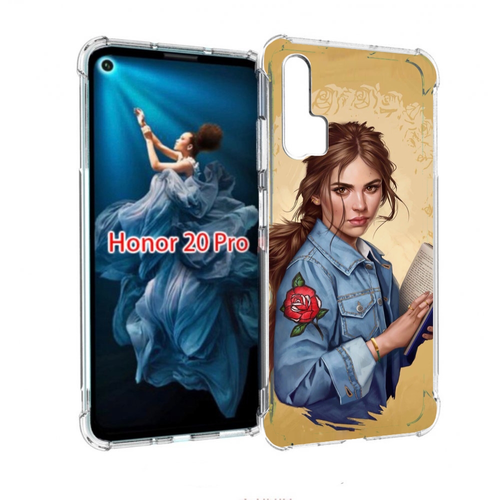

Чехол бампер MyPads девушка-в-бежевом-фоне для Honor 20 Pro прот, Прозрачный, Tocco