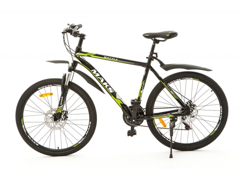 

Велосипед 26" MAKS BATTLE MD (ALU рама) (21-ск.) (рама 20) зеленый, Battle MD