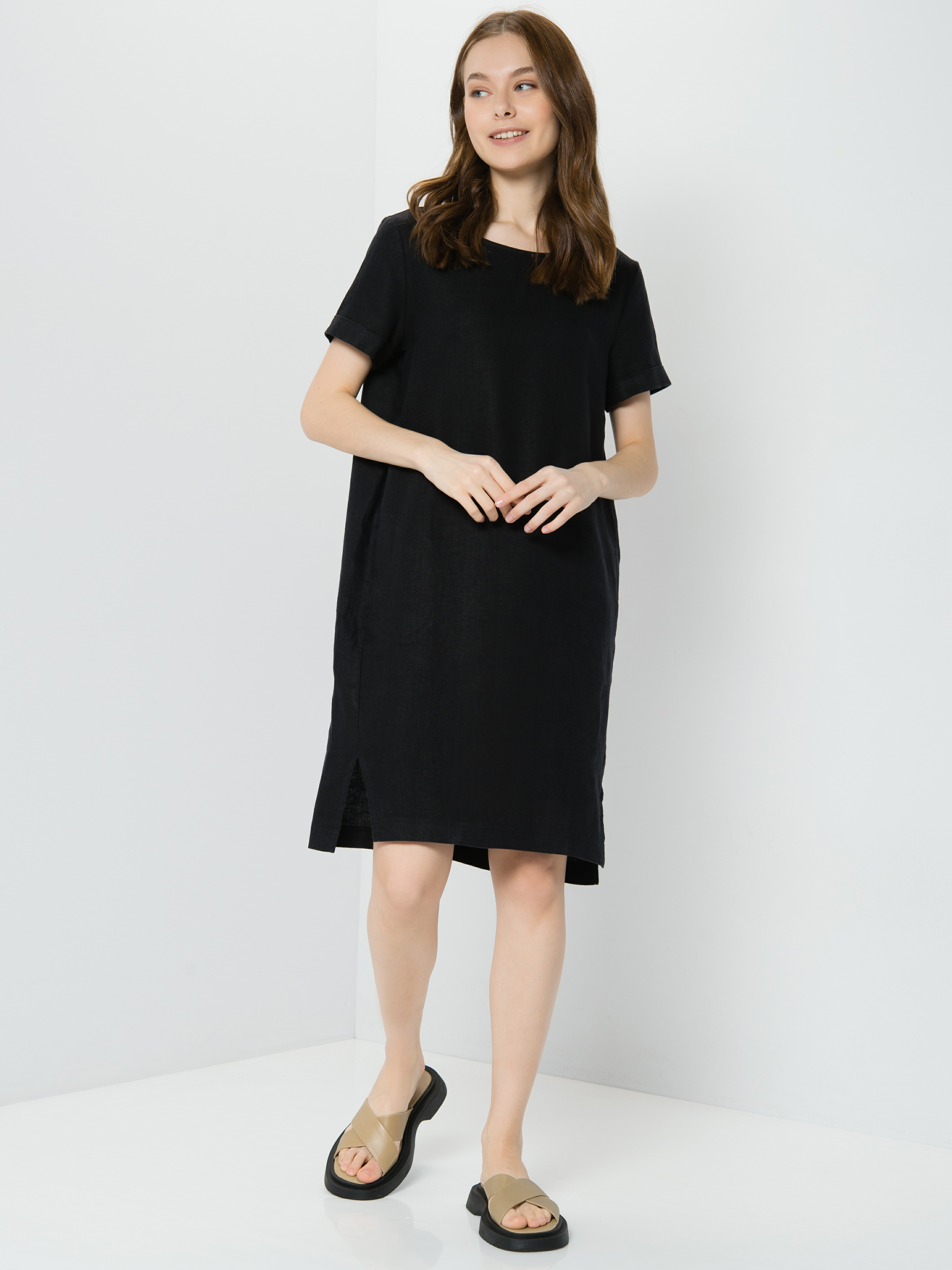 

Платье женское TAIFUN by GERRY WEBER 180025-11256-1100 черное 40, 180025-11256-1100